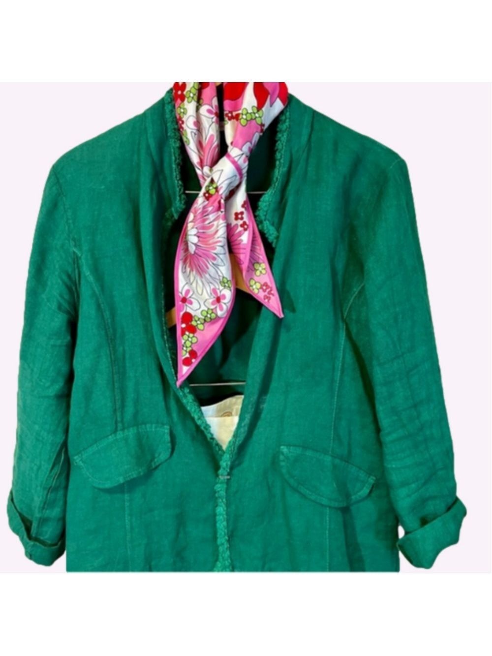 Italian Linen Loose Jacket - Picture 1 of 5